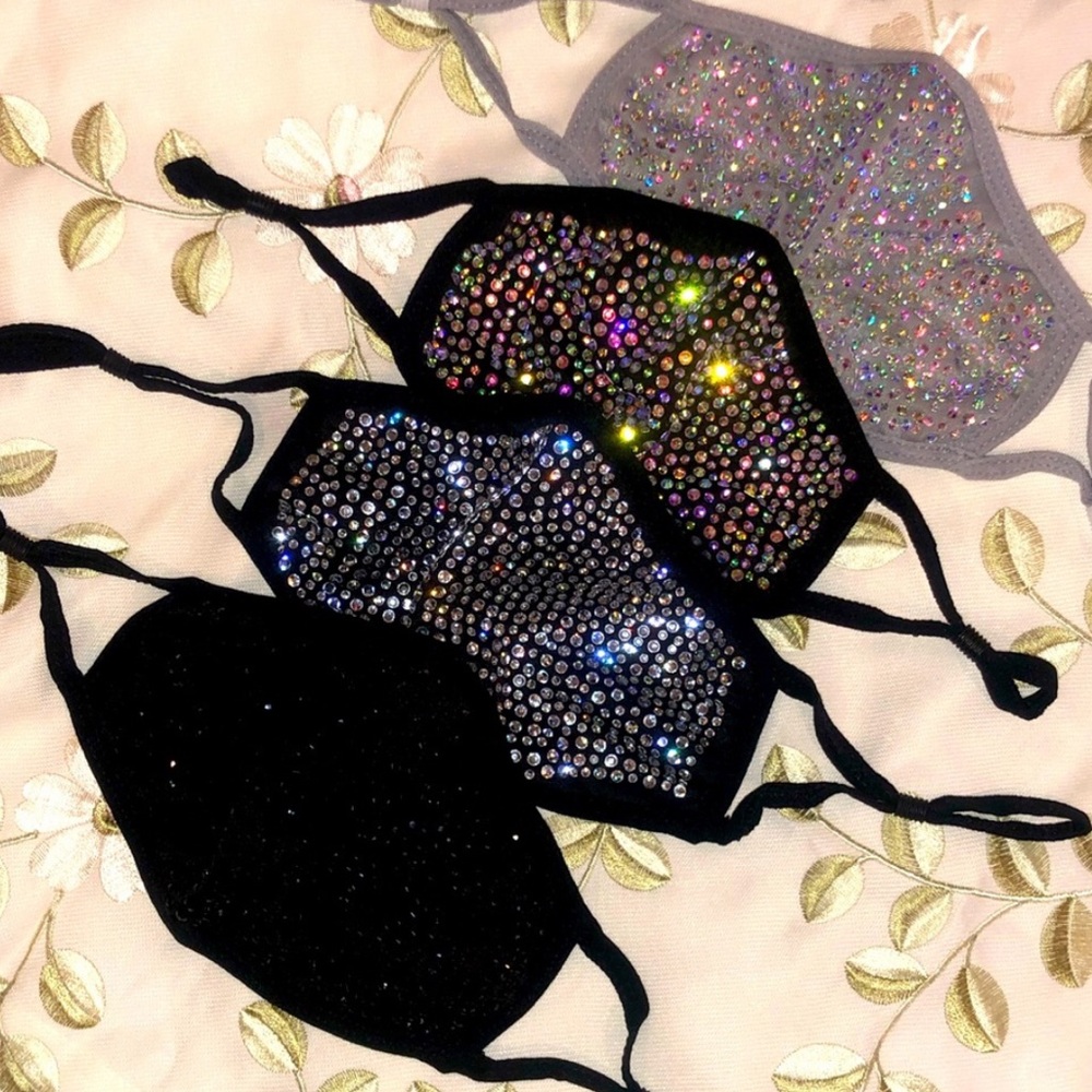 2 Rhinestone Masks